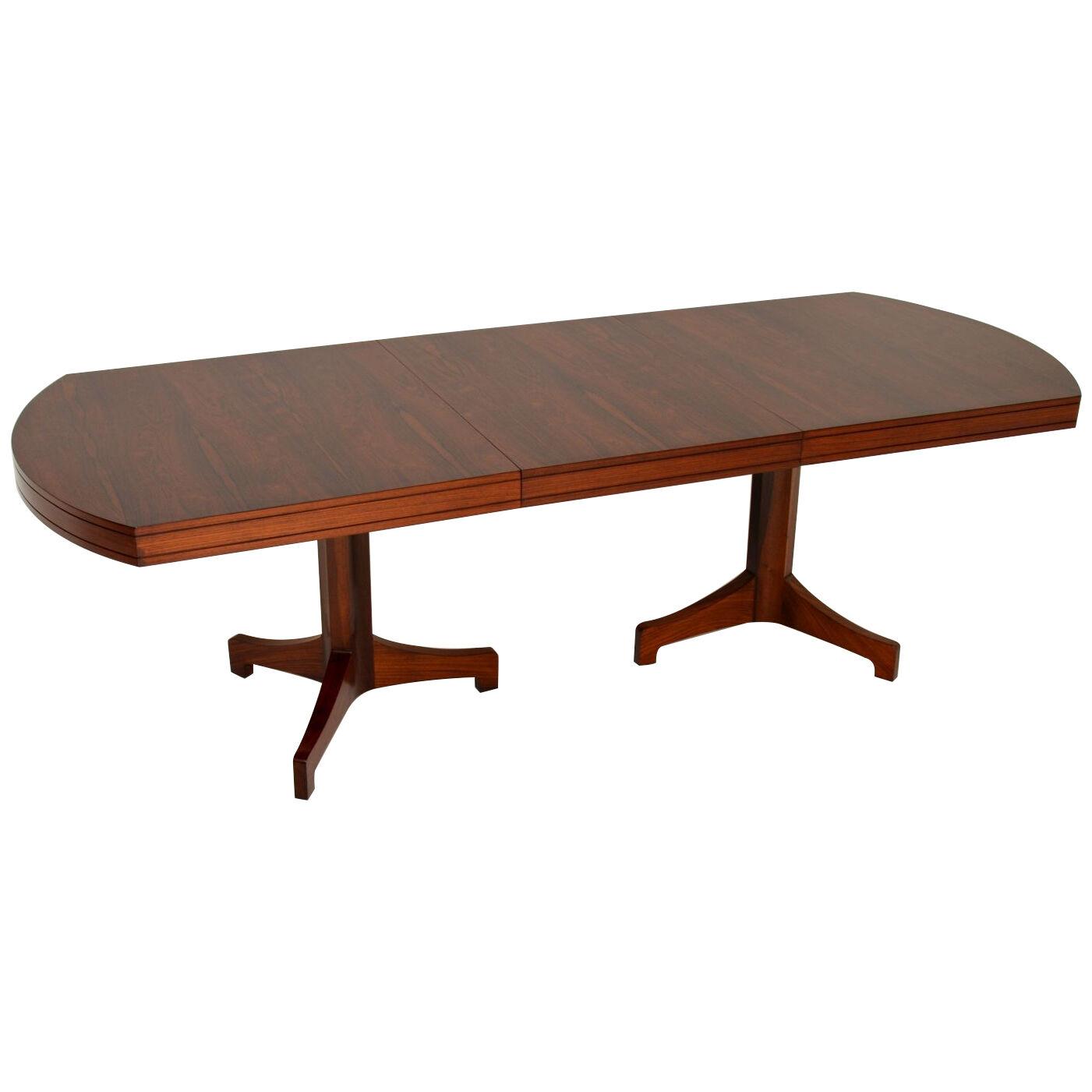 1960's Rosewood Extending Dining Table by Robert Heritage