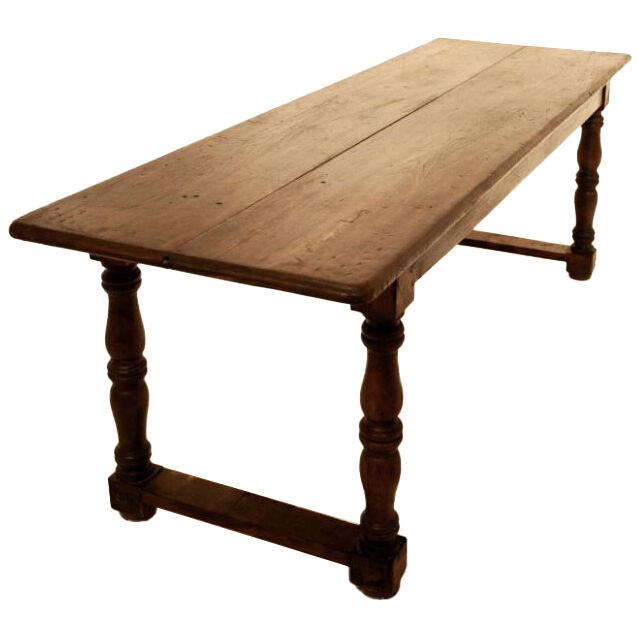A 19th Century French Oak Dining Table