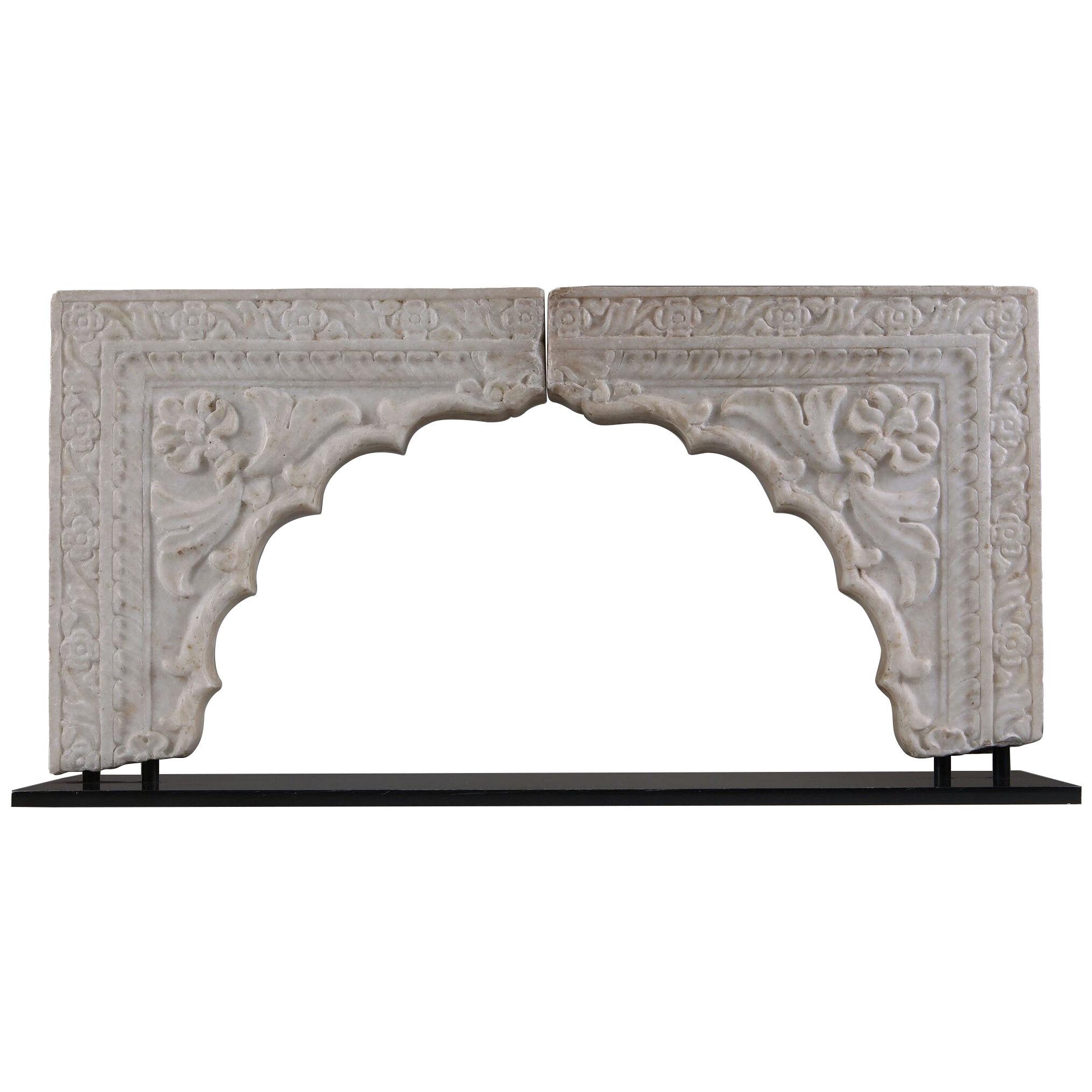 An 18th century Mughal Indian marble arch