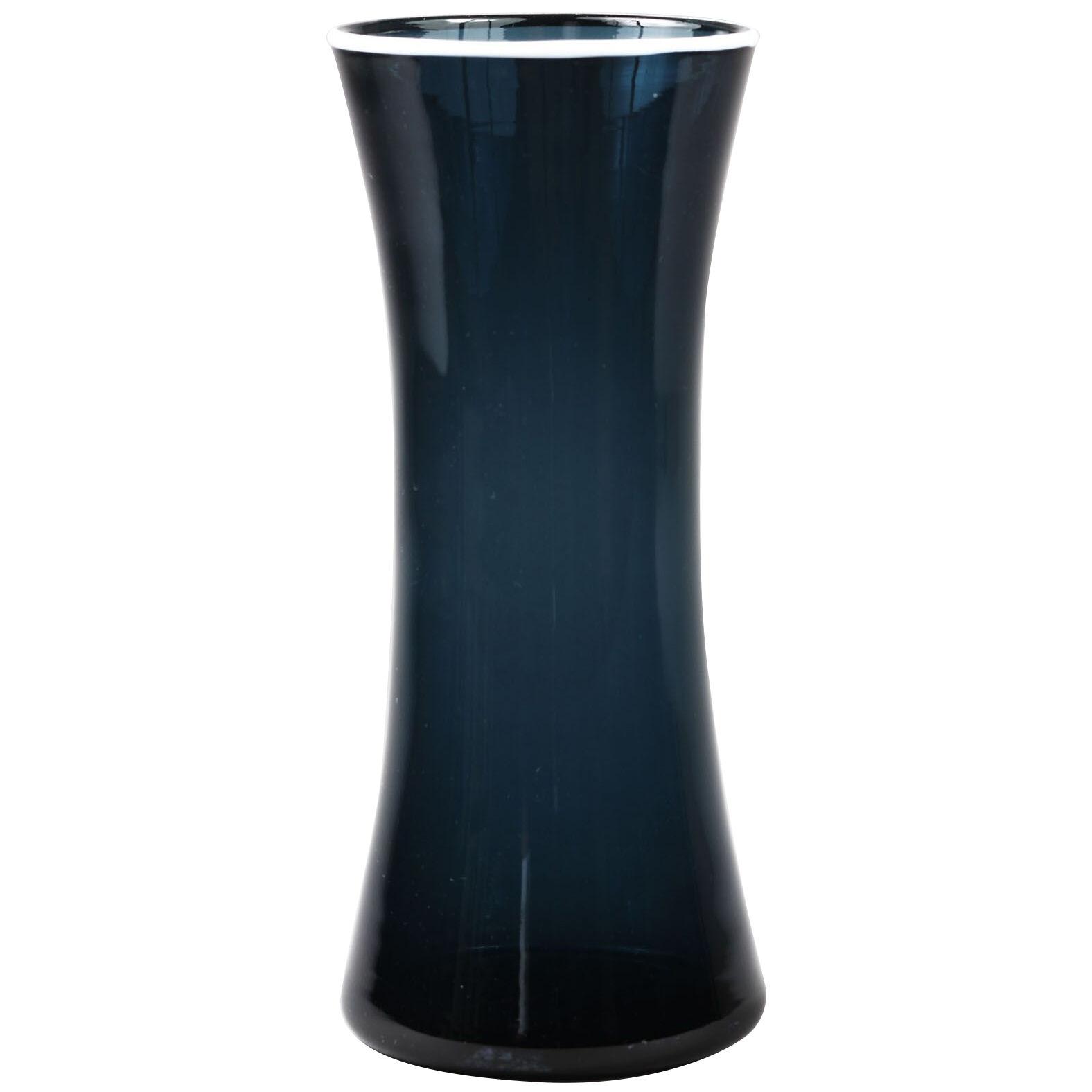 A Whitefriars midnight blue vase