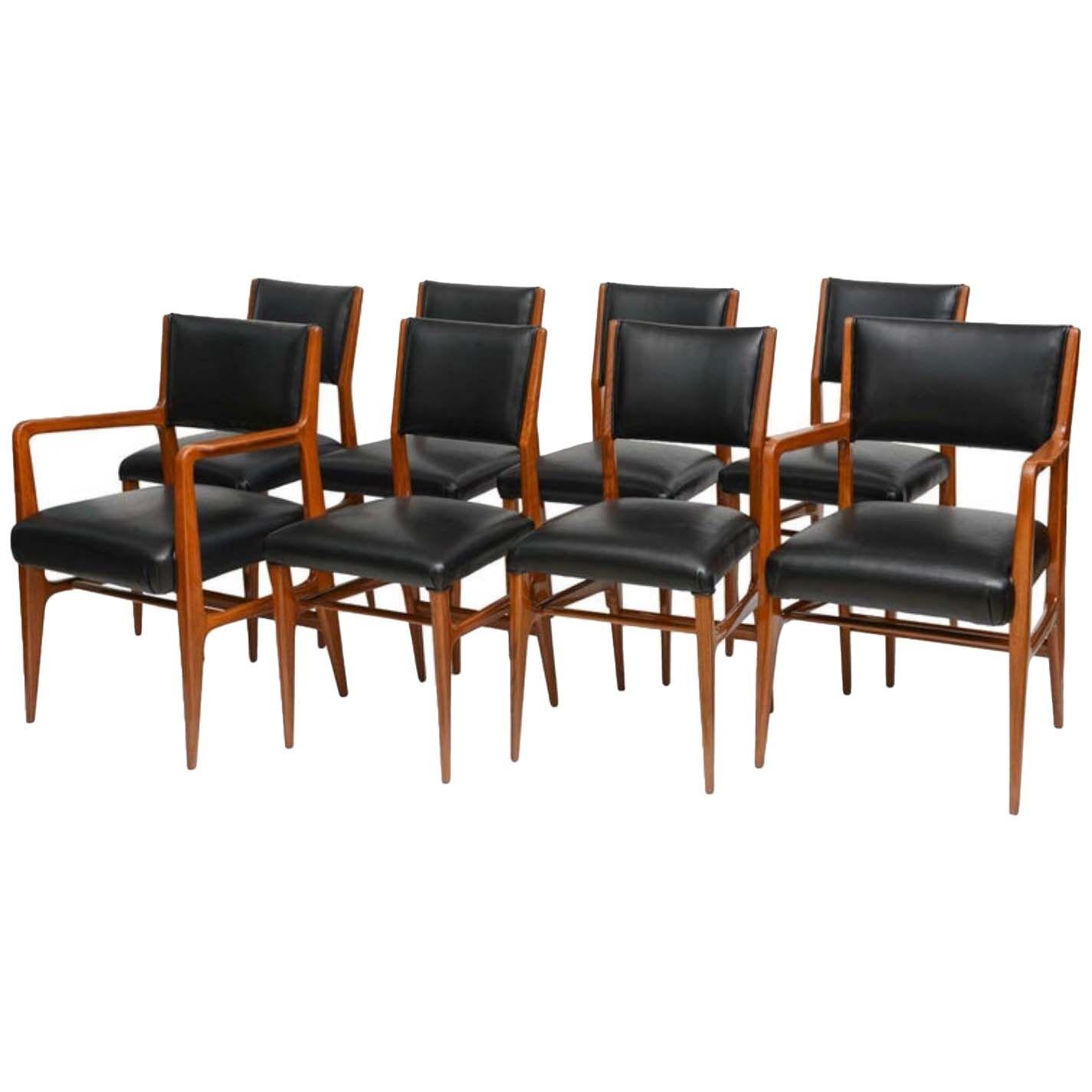 Fine Set of 12 Italian Modern Dining Chairs, Gio Ponti