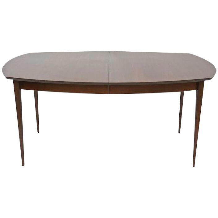 Gio Ponti for Singer and Sons Walnut Extension Dining Table