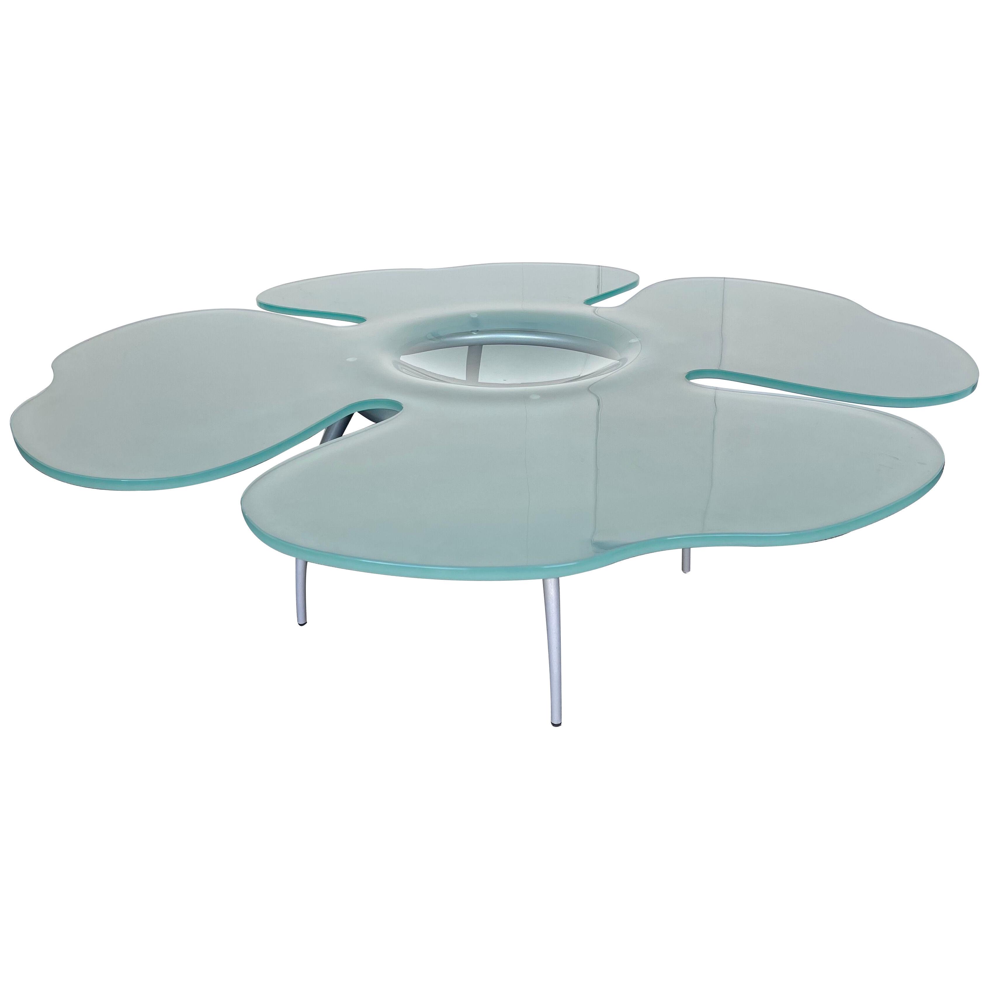 Flower Glass Coffee Table by Glas Italia, Italy, 1990s
