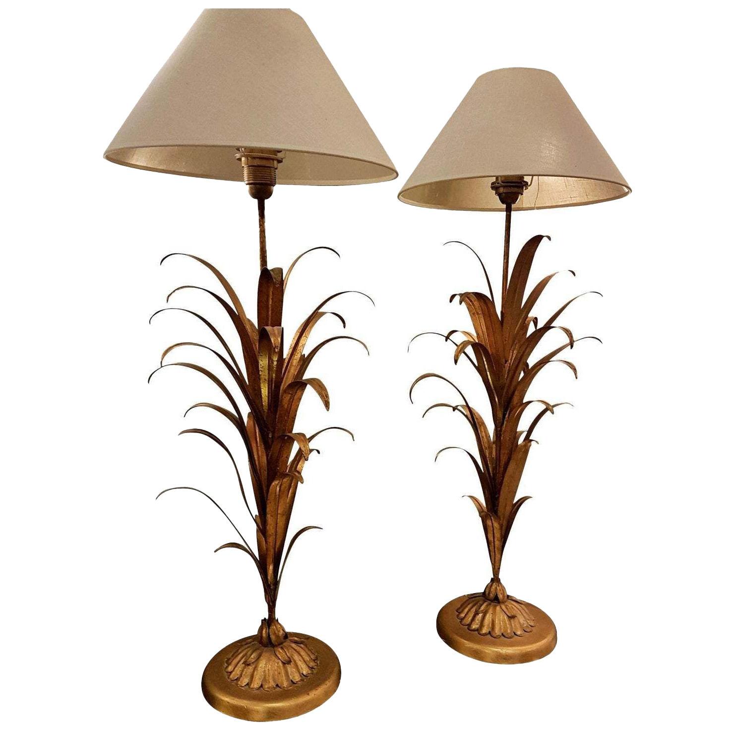 Pair of Large Bouquet Table Lamps