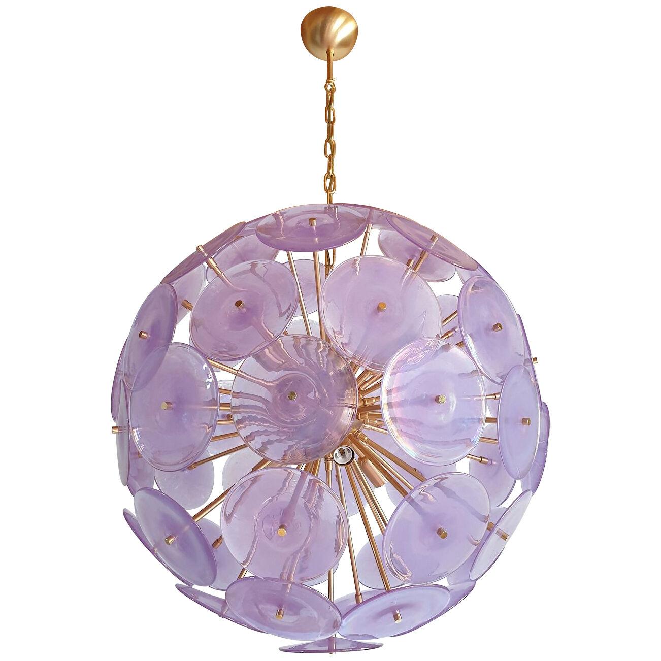 Large Murano glass sputnik chandelier, Vistosi style