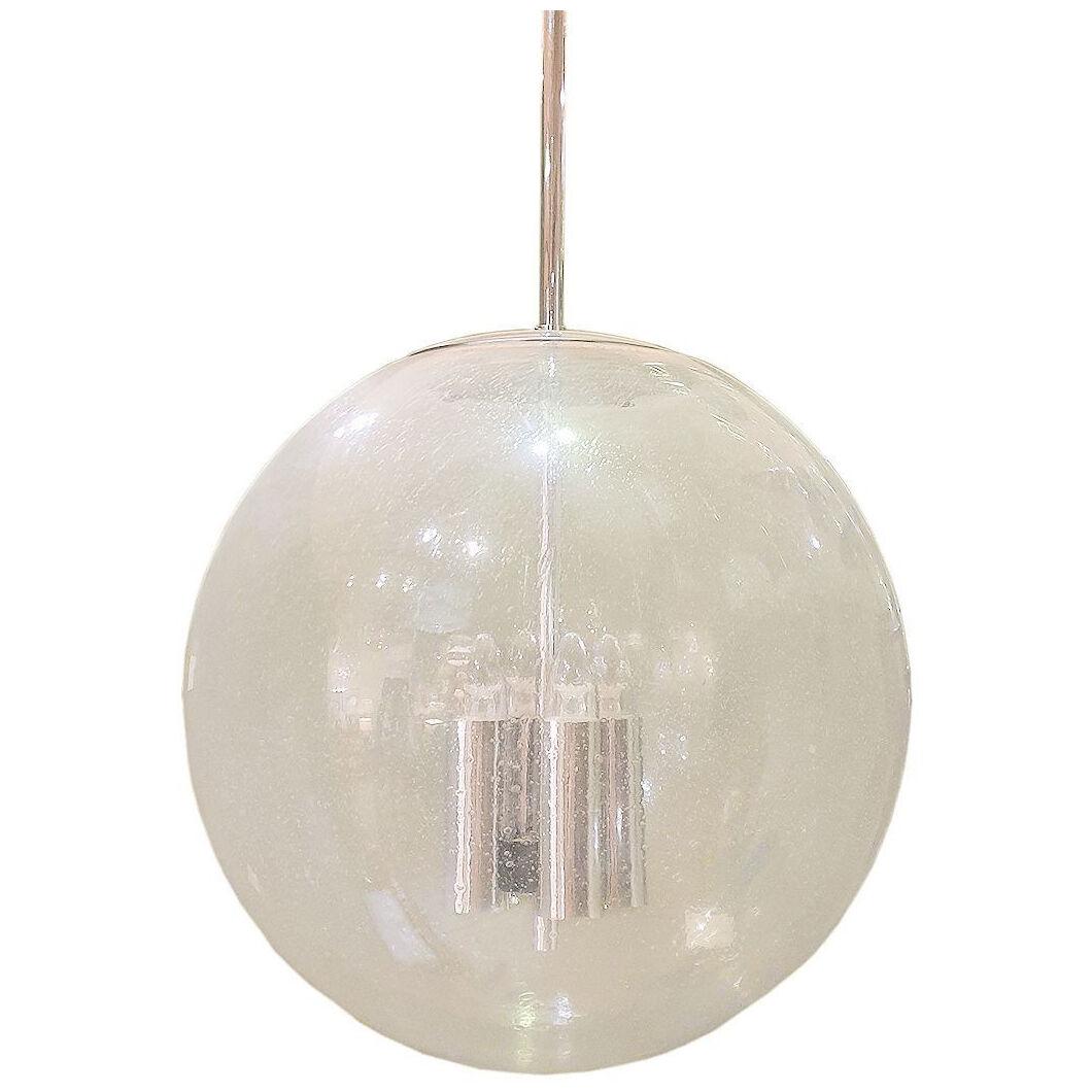 Large Murano glass ball chandelier by Doria