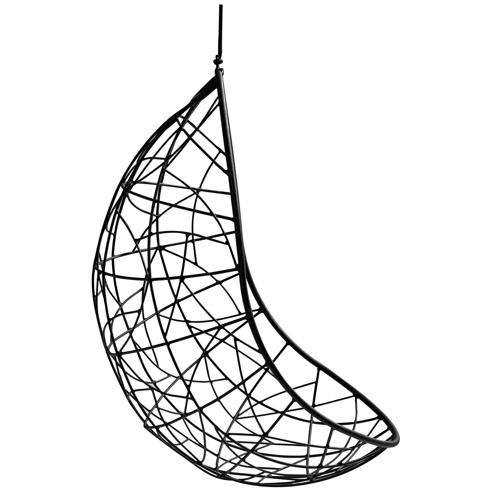 'Nest Egg - Twig' Hanging Swing Chair in Black by Studio Stirling
