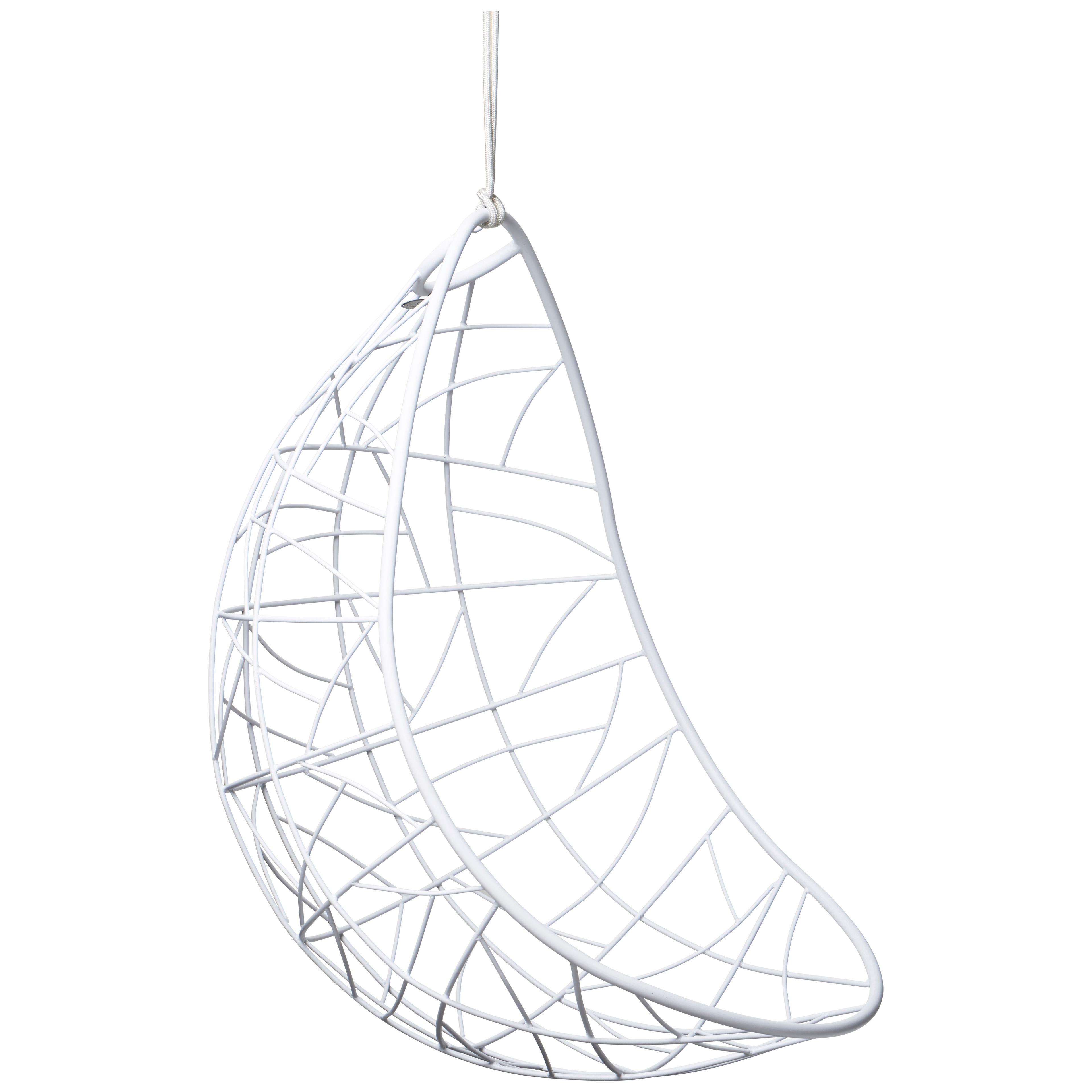 'Nest Egg - Twig' Hanging Swing Chair in White by Studio Stirling