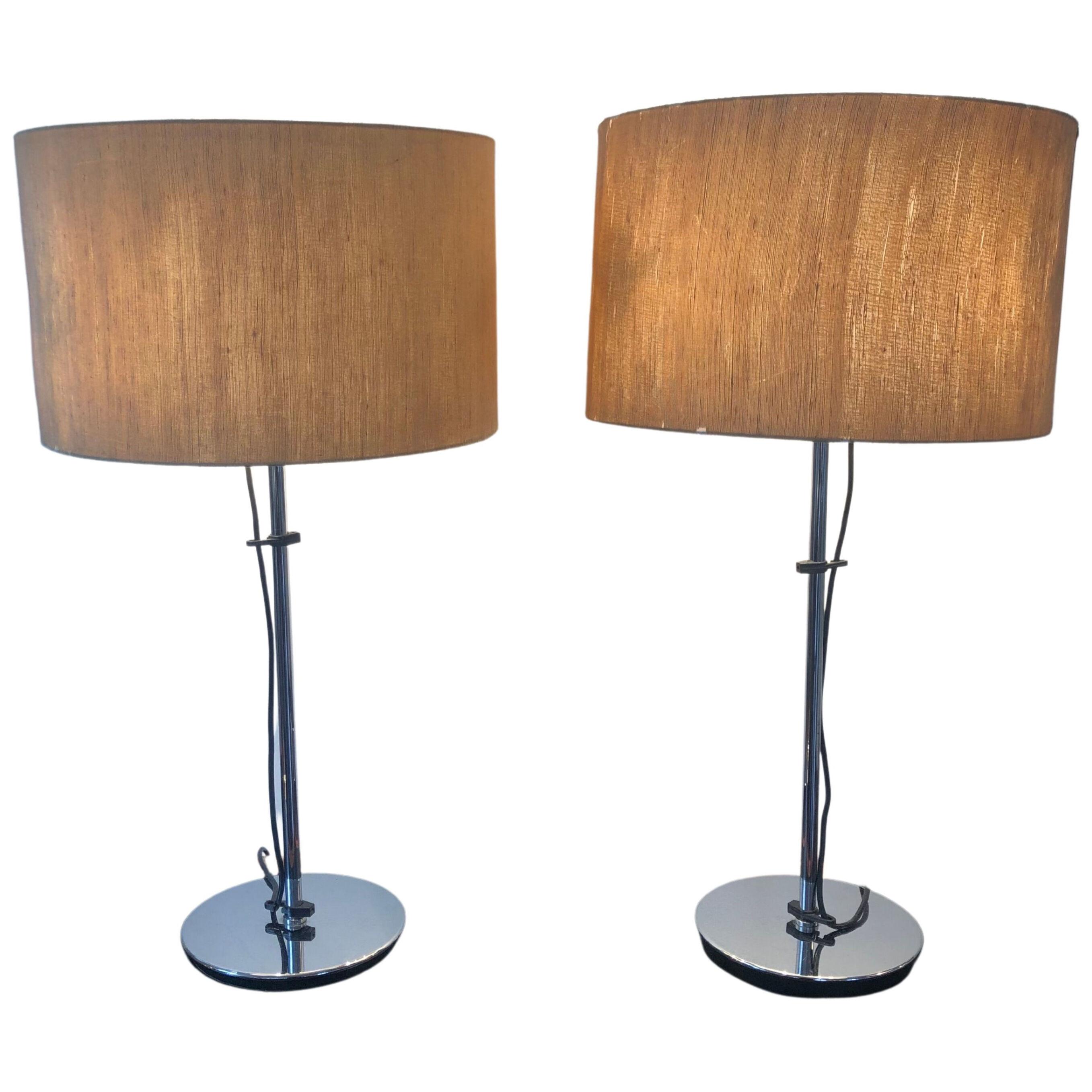 Set of 2 table lamps, circa 1970