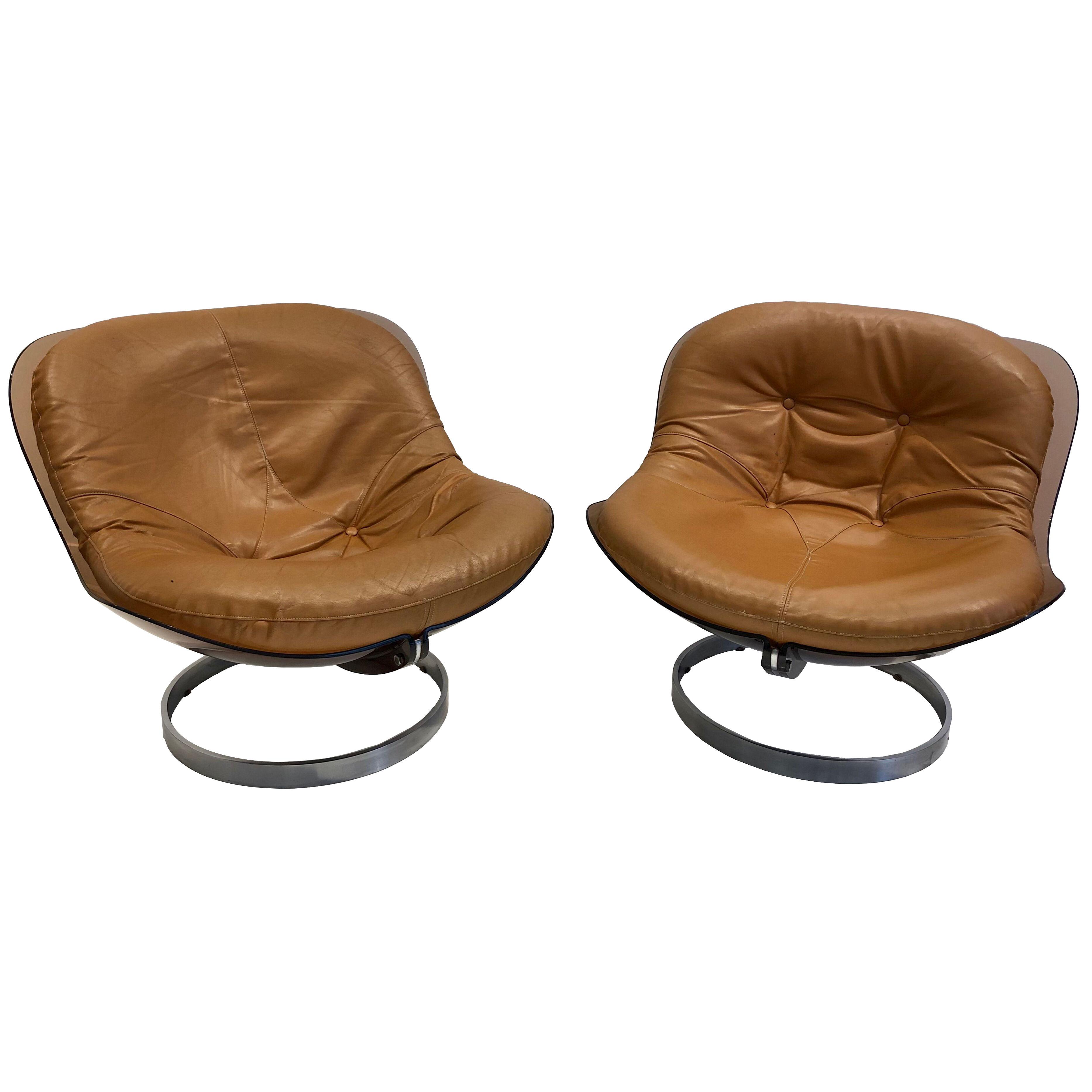 Pair of "Sphère" seat by Boris Tabacoff for Mobilier Modulaire Moderne, 1971