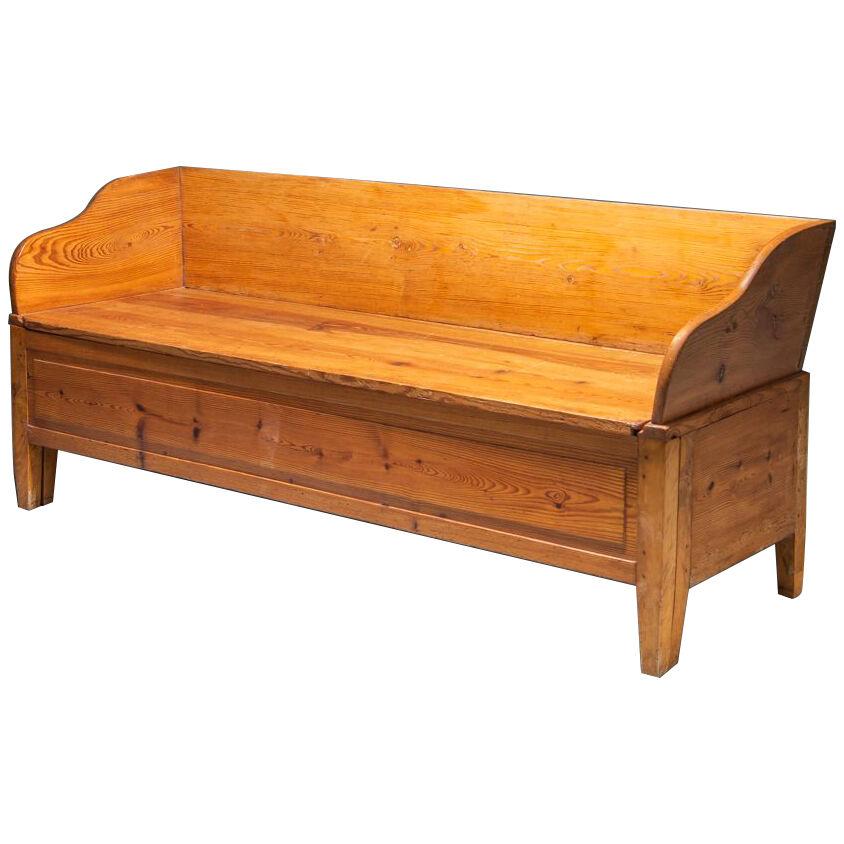 Late 19th century Trundle Bench, Sweden