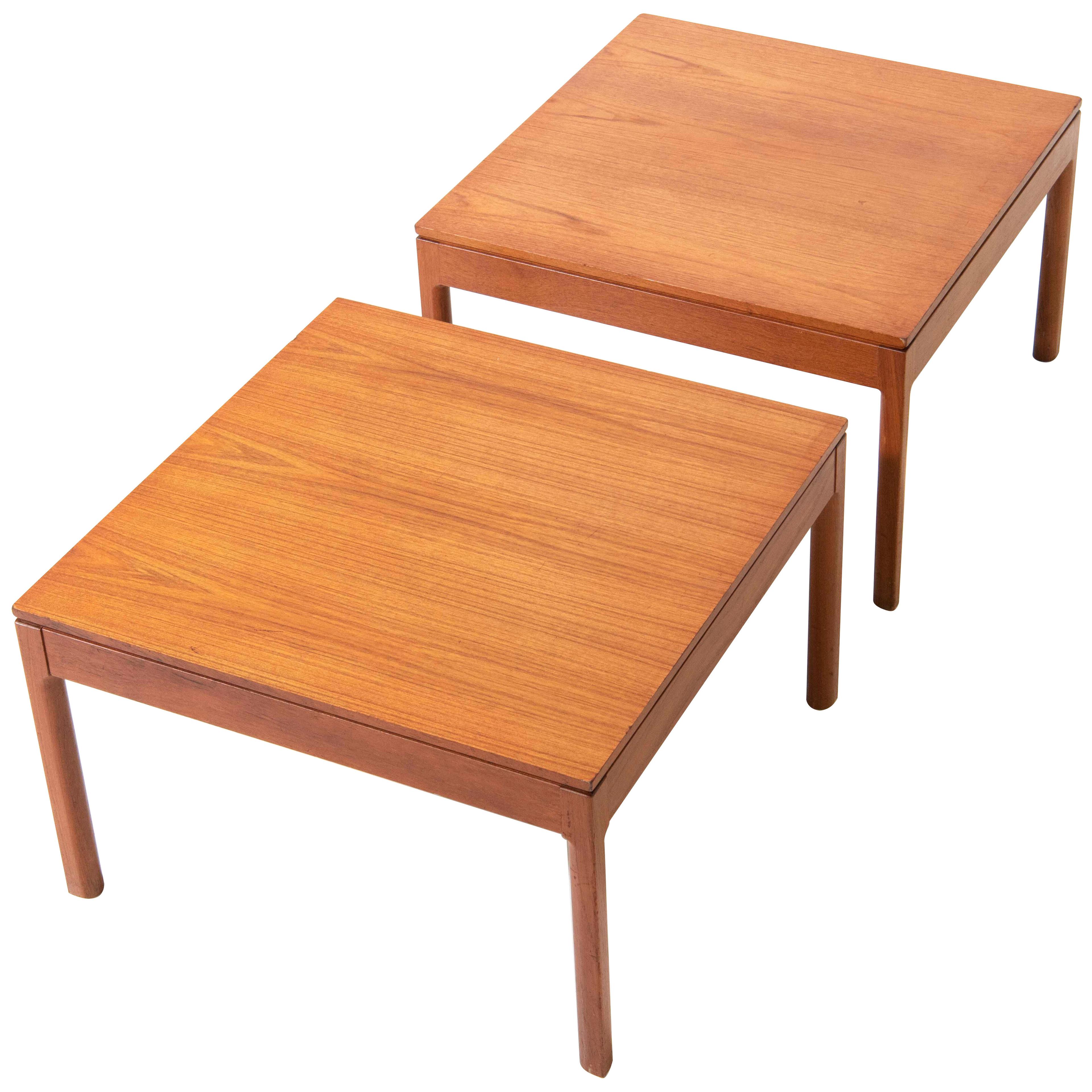 A set of Two Side Tables in Teak - 1950's