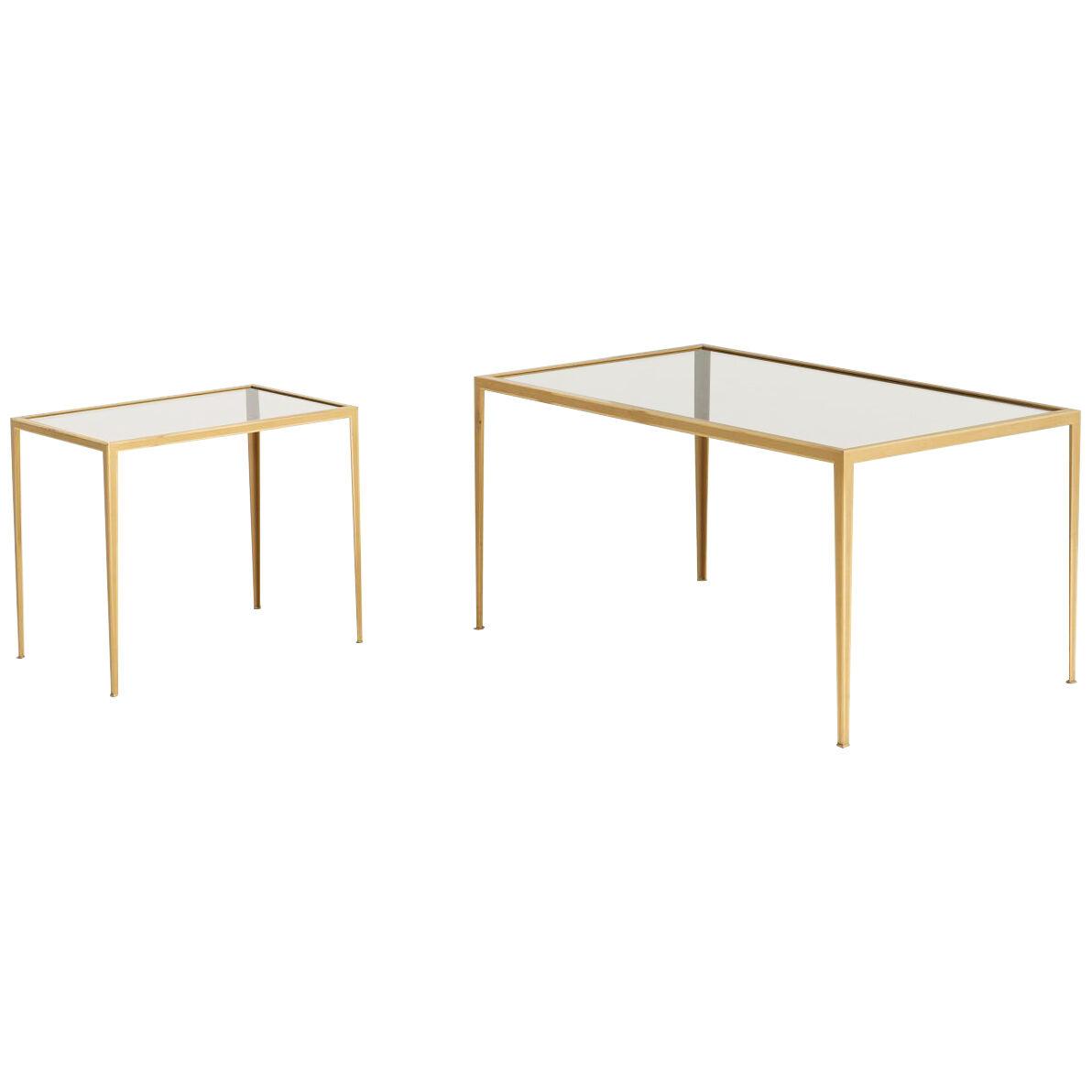 Set of 2 Side Tables in Glass, Germany - 1960's