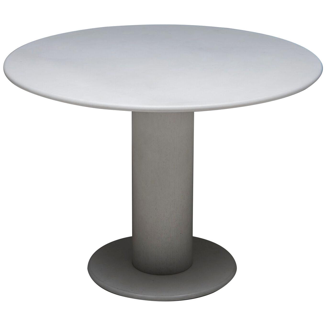 Dining Table in Marble with a wooden base