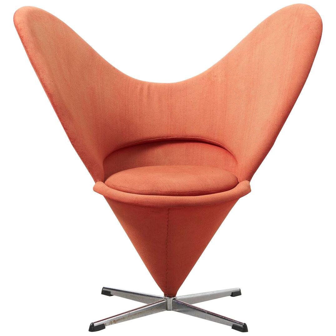 Heart Cone Chair by Verner Panton for Plus Linje, Denmark - 1958