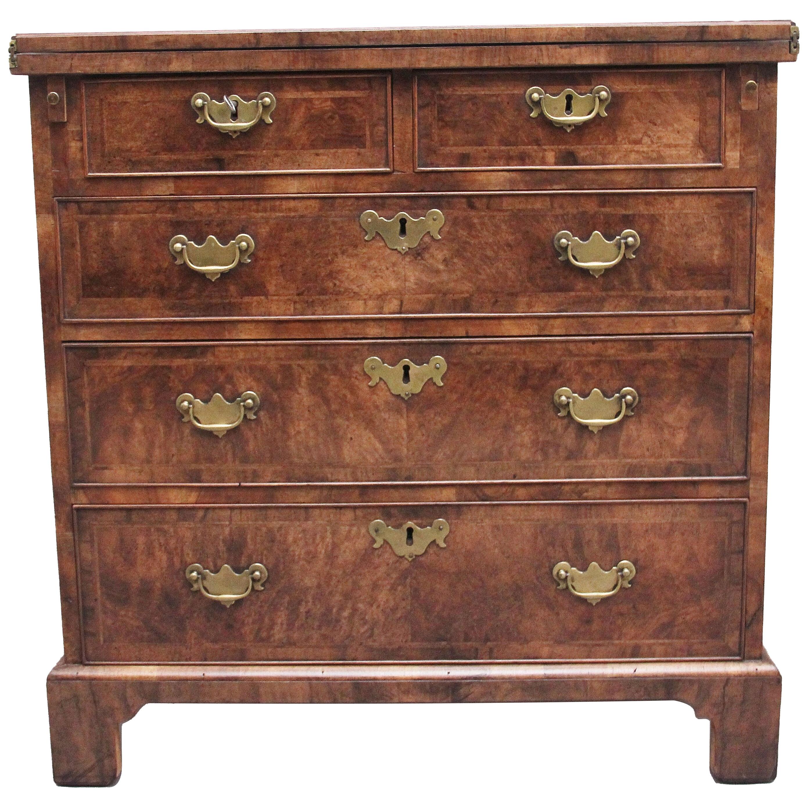 Early 20th Century walnut bachelors chest