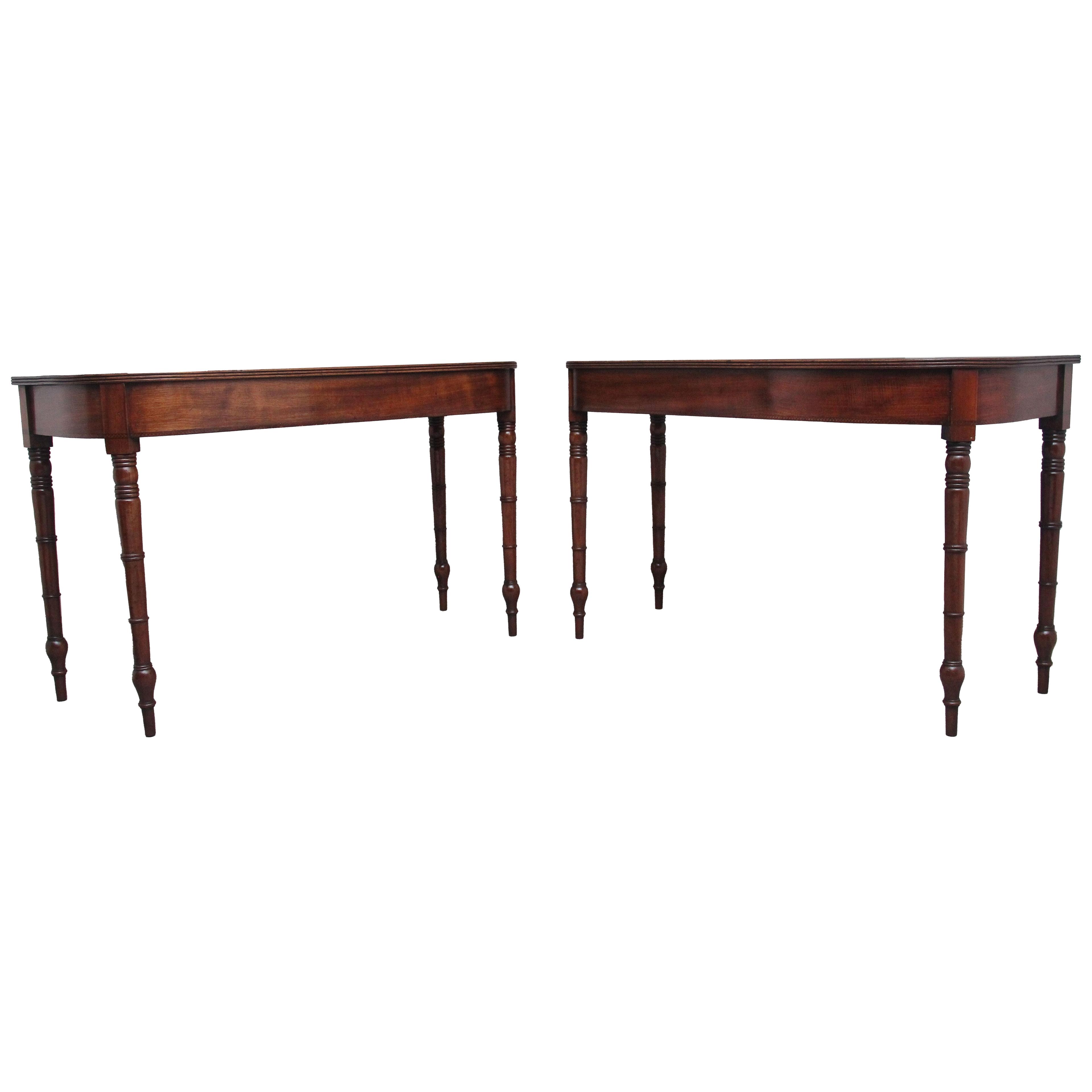 Pair of early 19th Century antique console tables