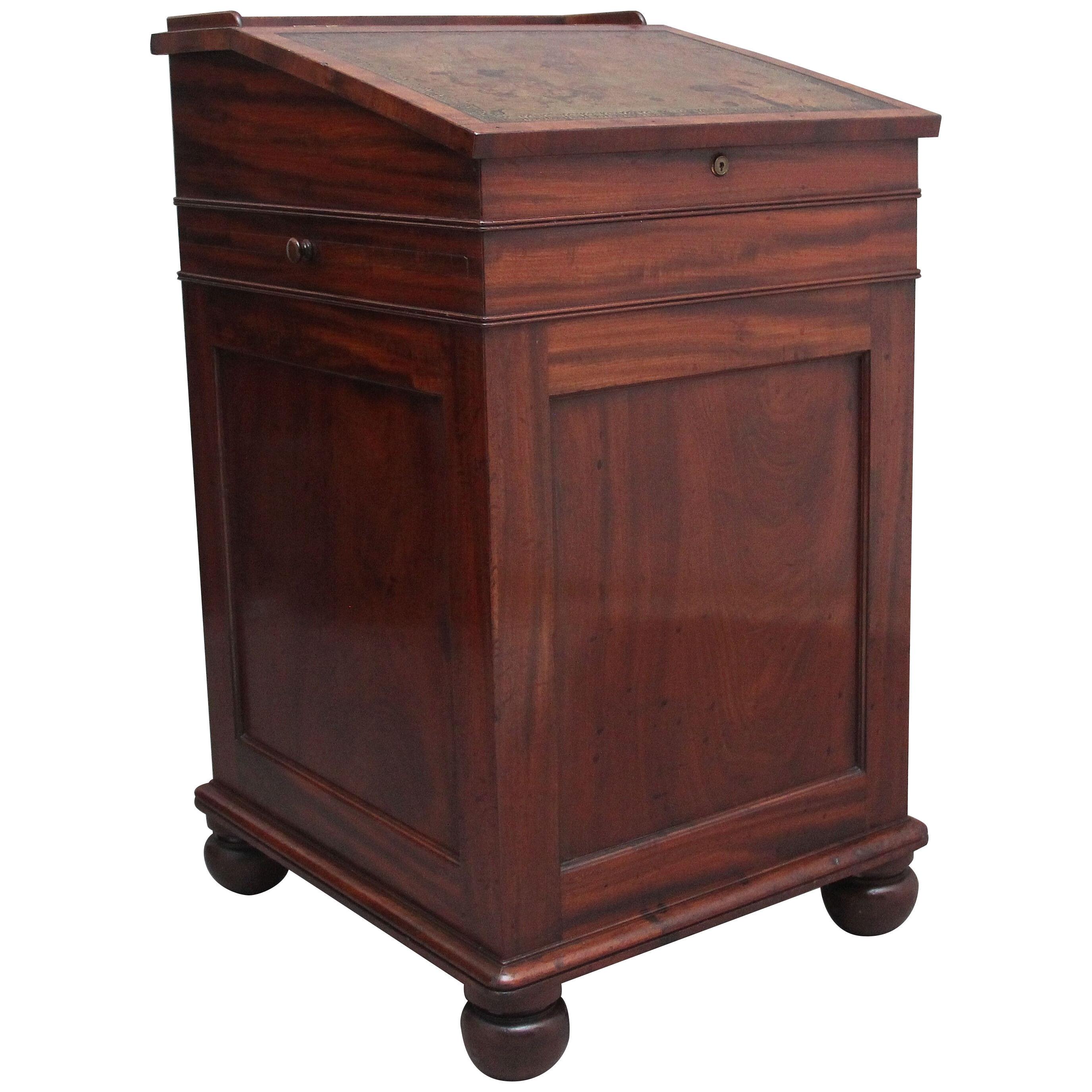 Early 19th Century mahogany davenport by Gillows of Lancaster