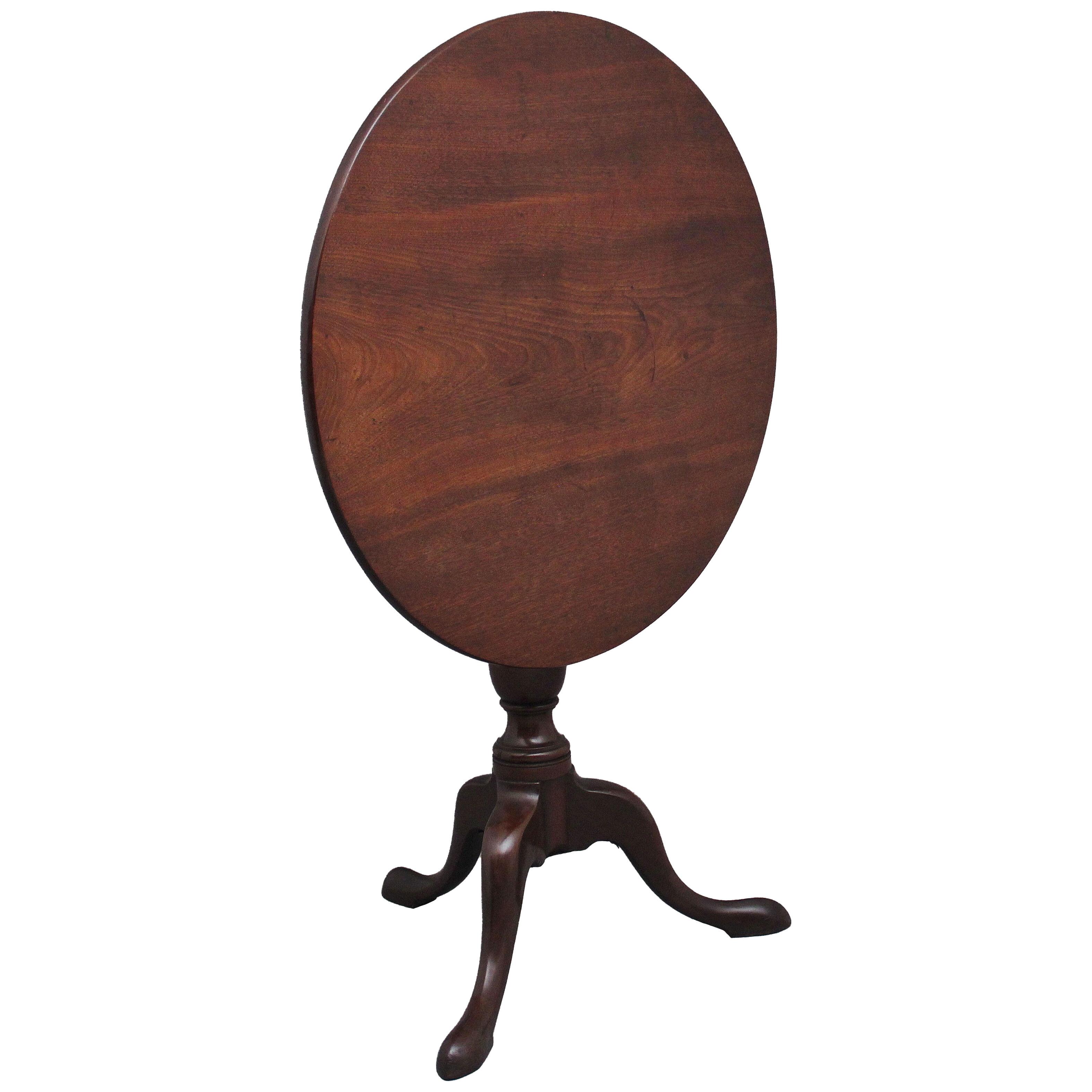 18th Century antique mahogany tripod table