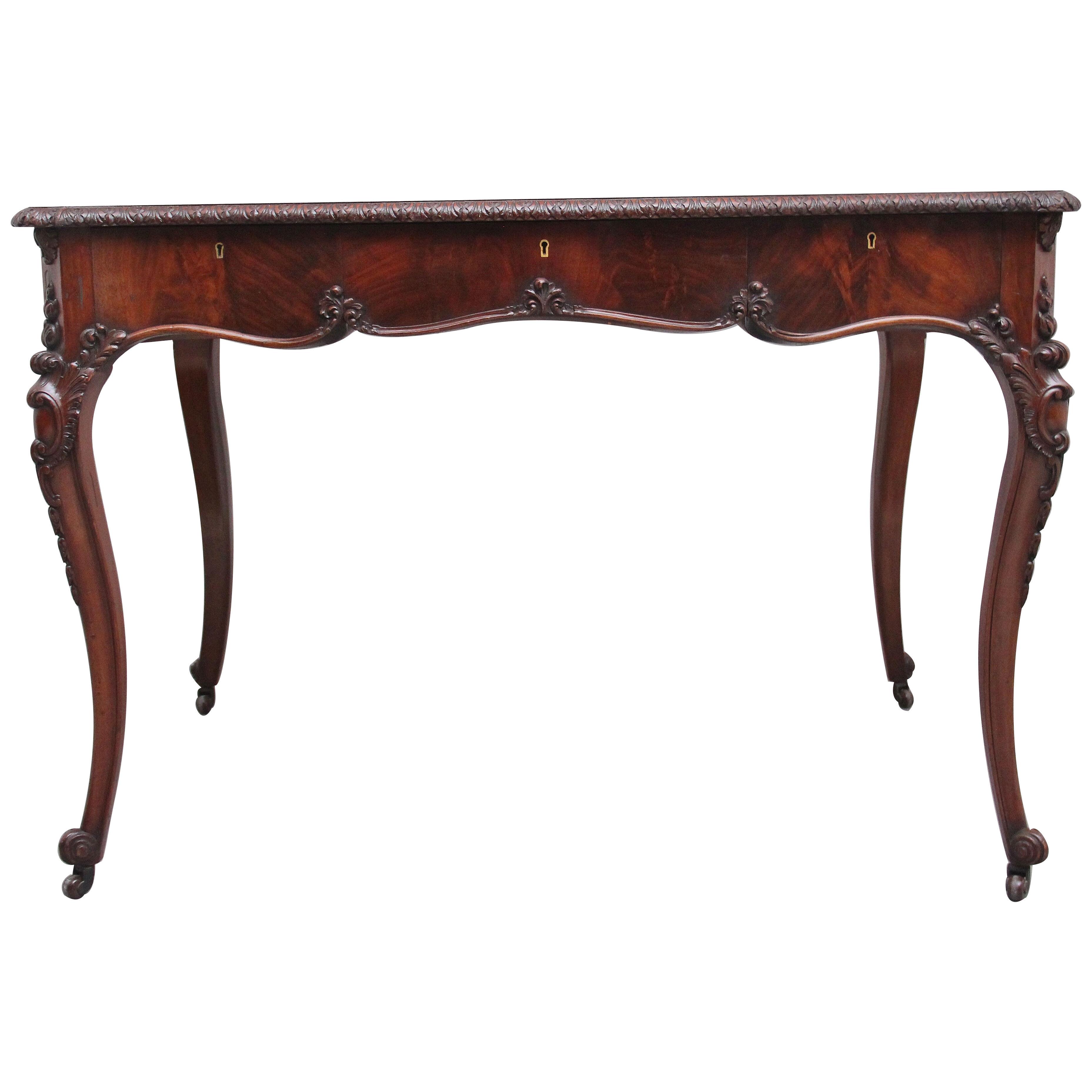 19th Century mahogany writing table