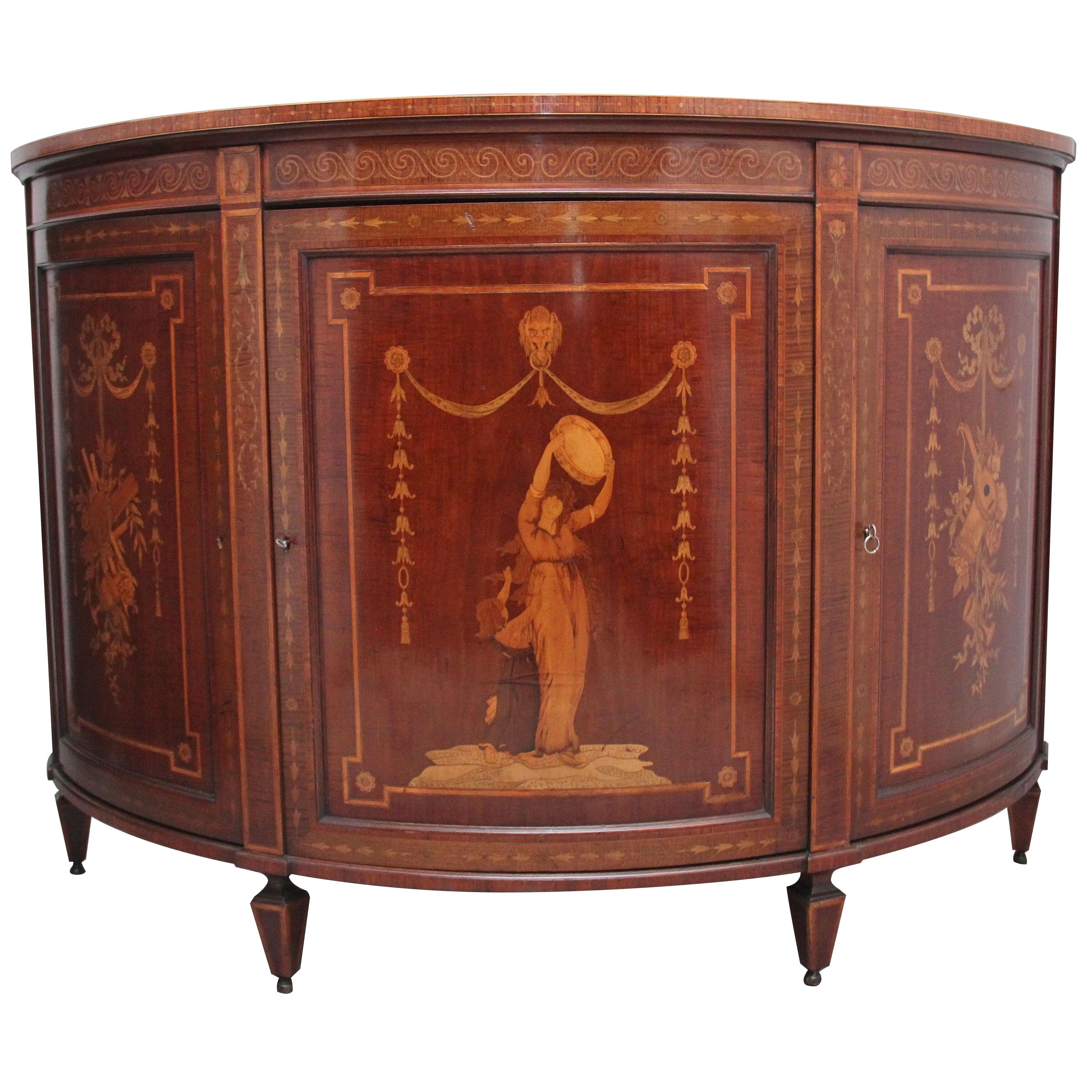 Fabulous quality 19th Century mahogany and inlaid cabinet