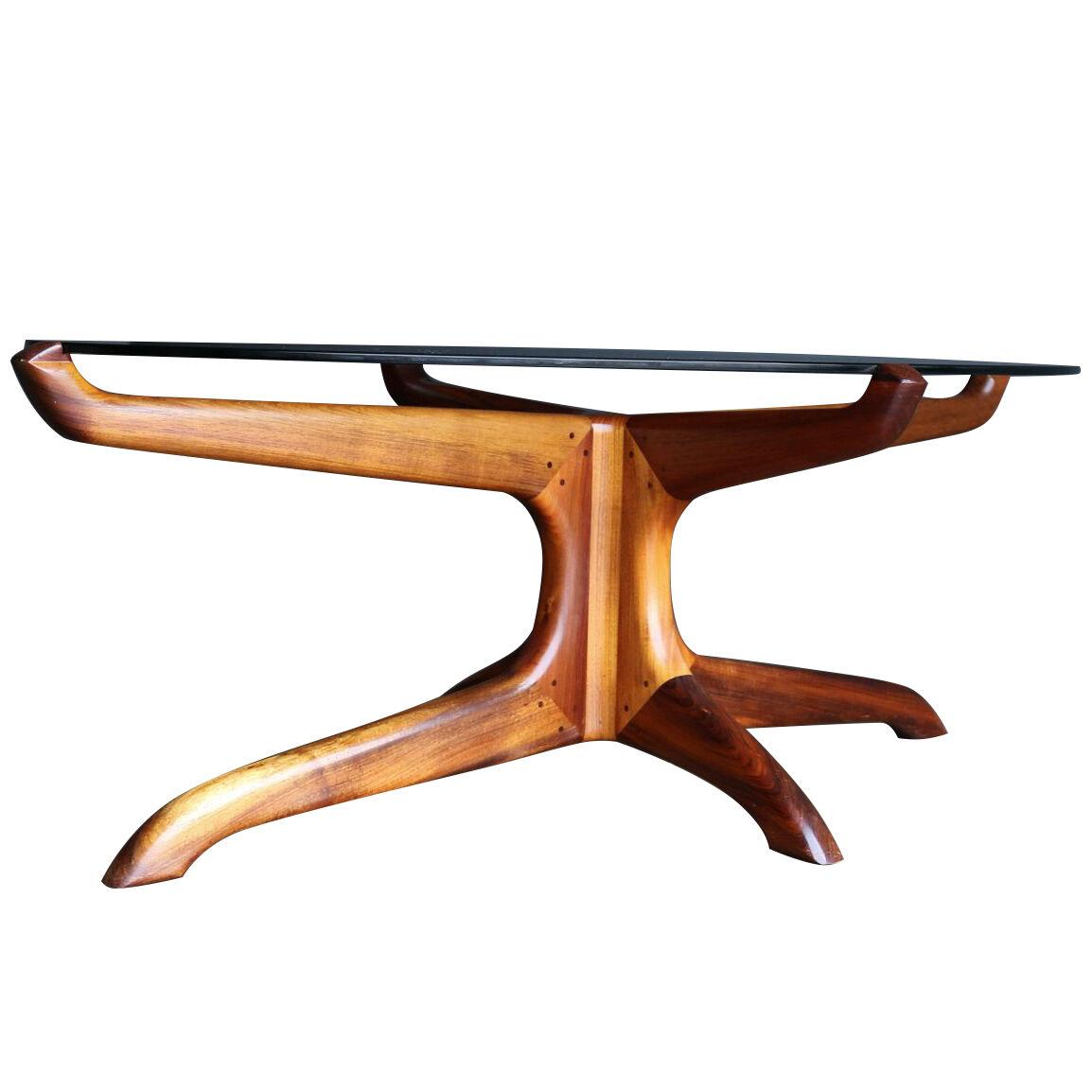 L.H. Kagawa Handcrafted Sculptural Coffee Table, 1994