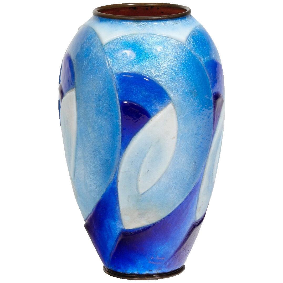 Blue Vase by Camille Fauré, circa 1930