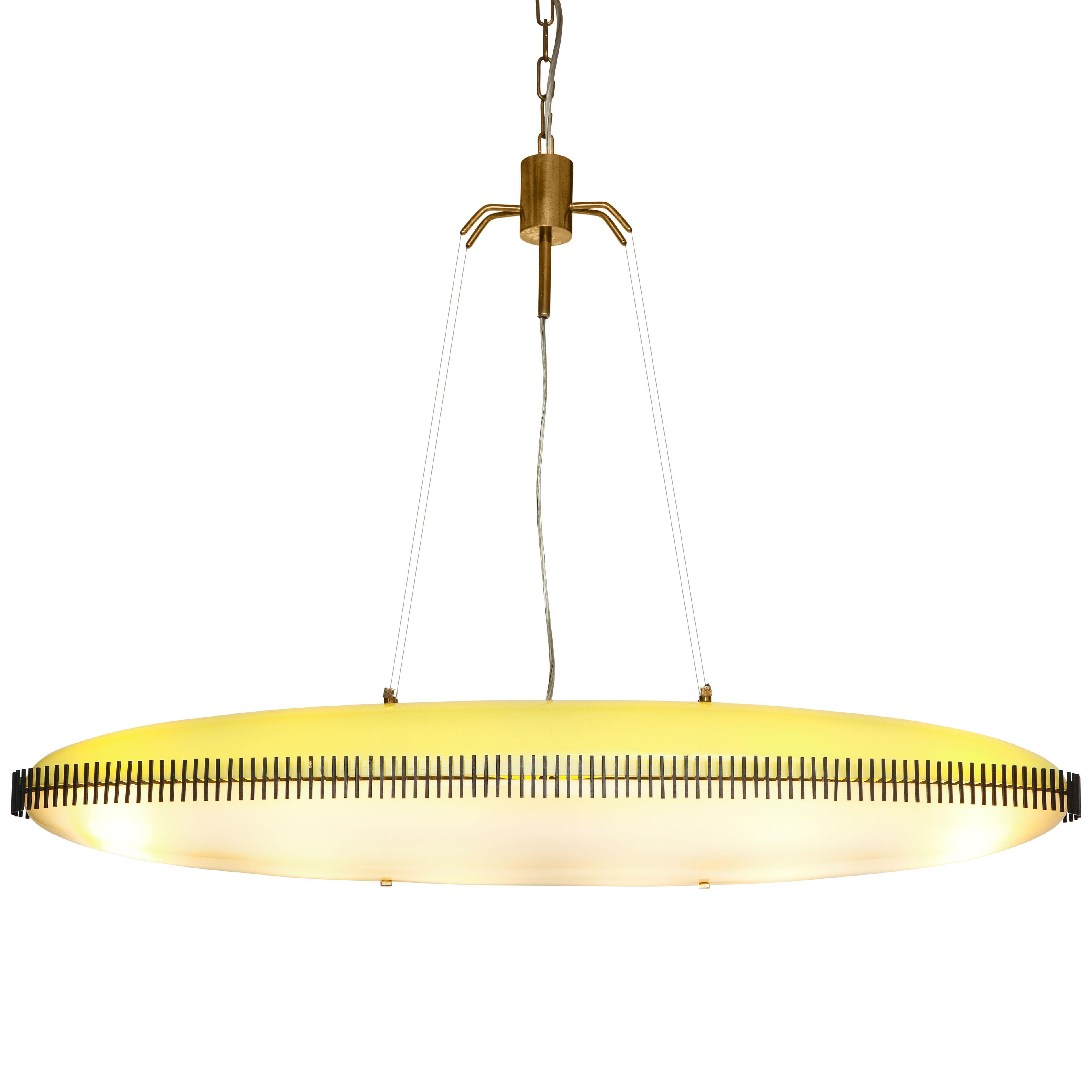 Rare Suspension Light by Angelo Lelii
